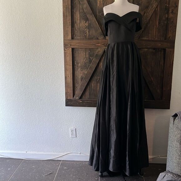 New Prom Off The Shoulder Slit Ball Gown Long Formal Evening Wedding Dress - Picture 4 of 16